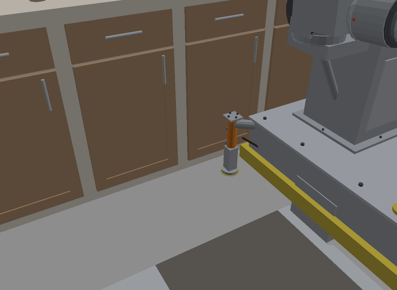 Expected-failure render showing an overloaded pot drop