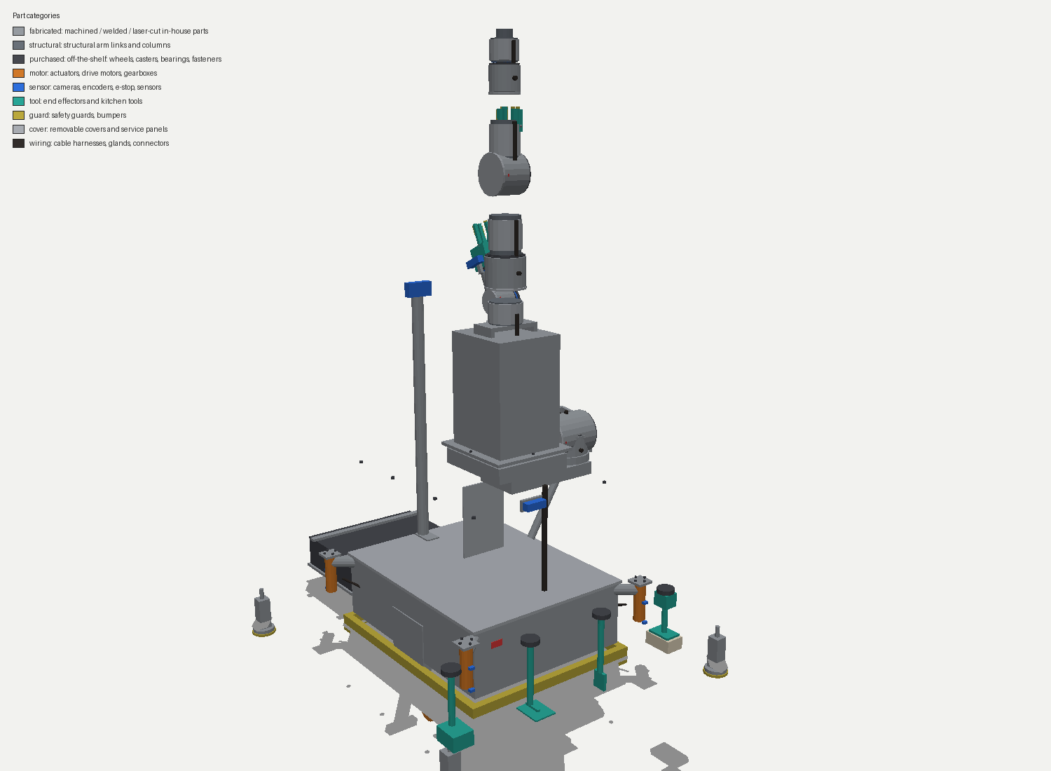 KWR-1 exploded assembly render