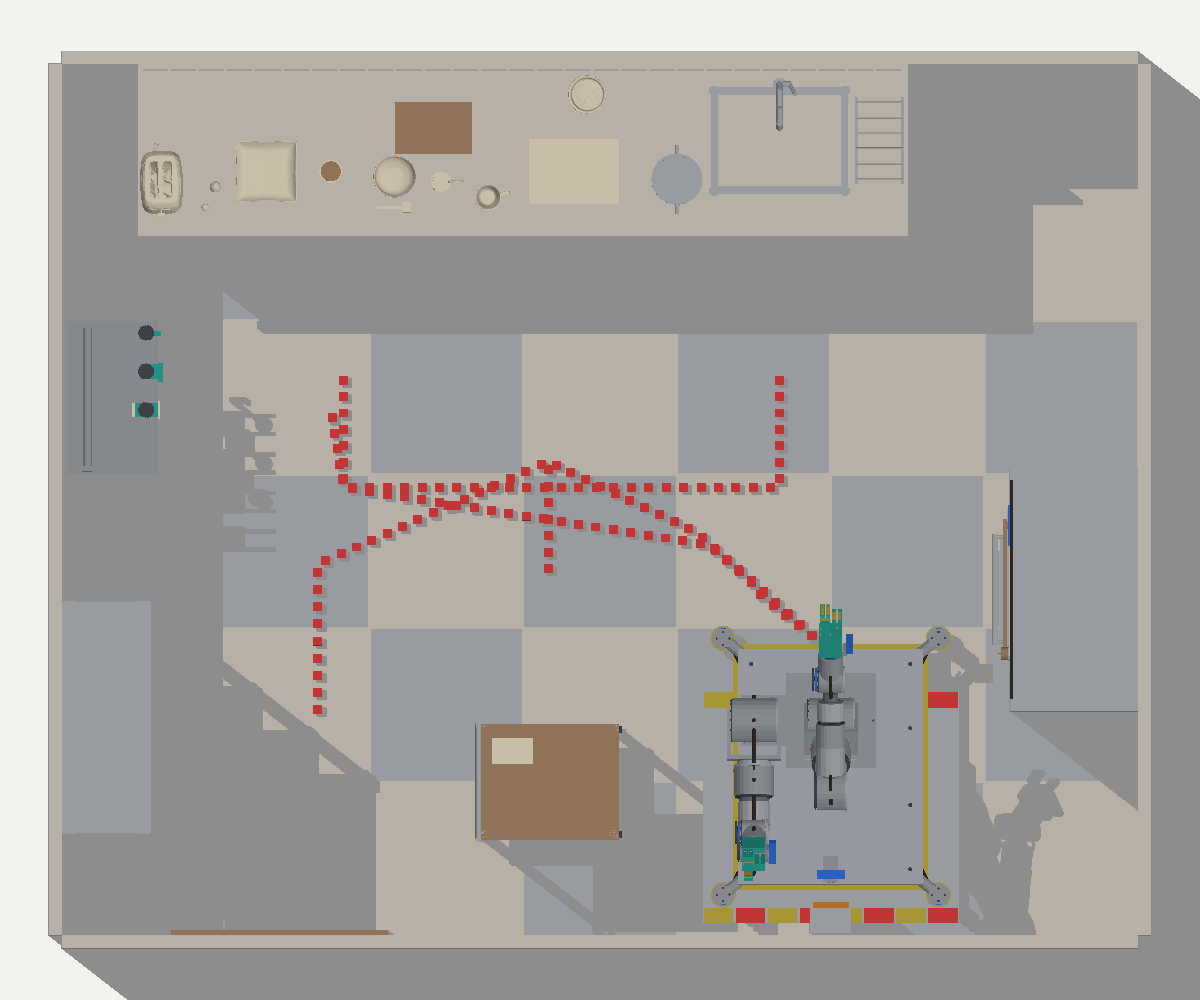 KWR-1 kitchen scene top route render