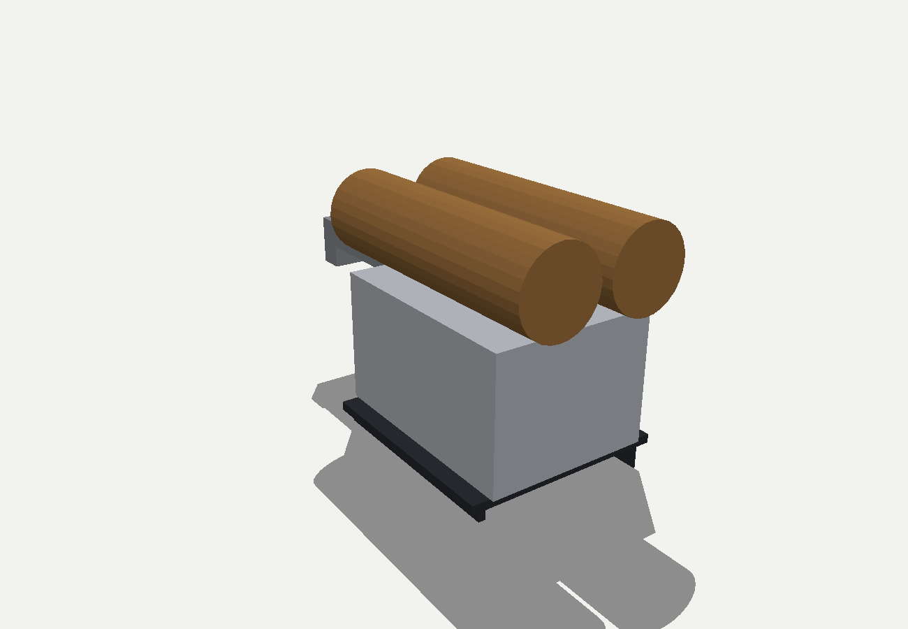 W1 segment and battery cradle render